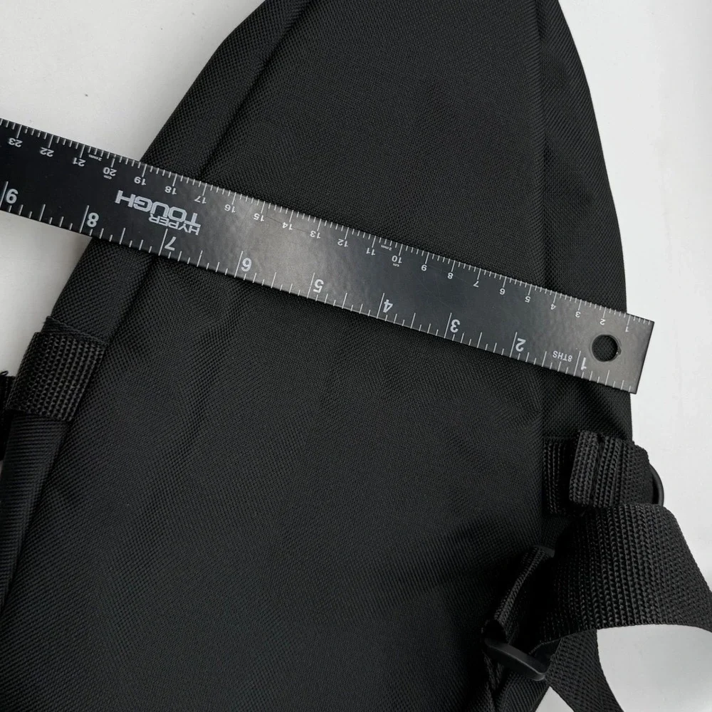 EAST WEST USA Black Sling Bag Chest Pack Fanny Pack American‎ Flag Patch utility